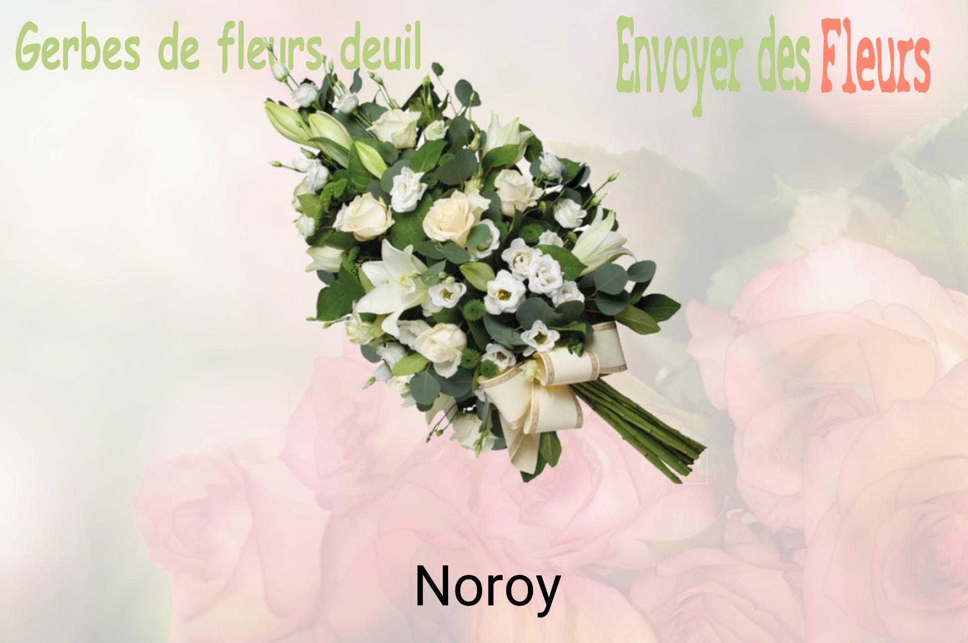Gerbe de fleurs de deuil livrée à Noroy